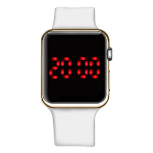 Square Mirror Face Digital Watch